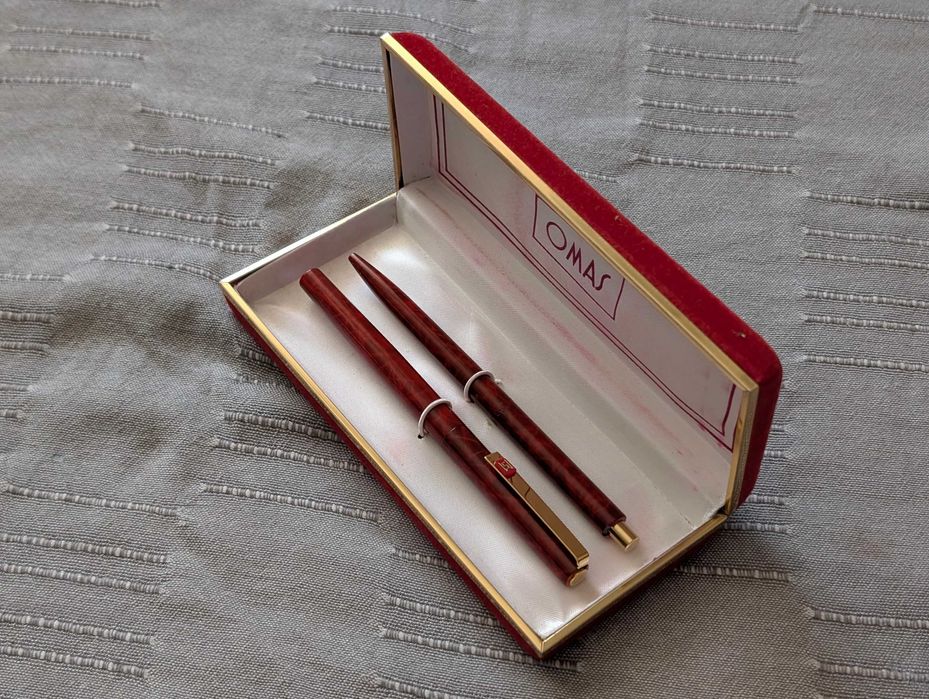 Pix Pelikan Silvexa 28, OMAS + Stilou, 150 lei setul