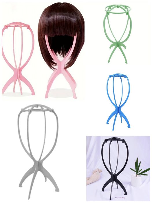 Stativ suport peruca diverse culori, noi