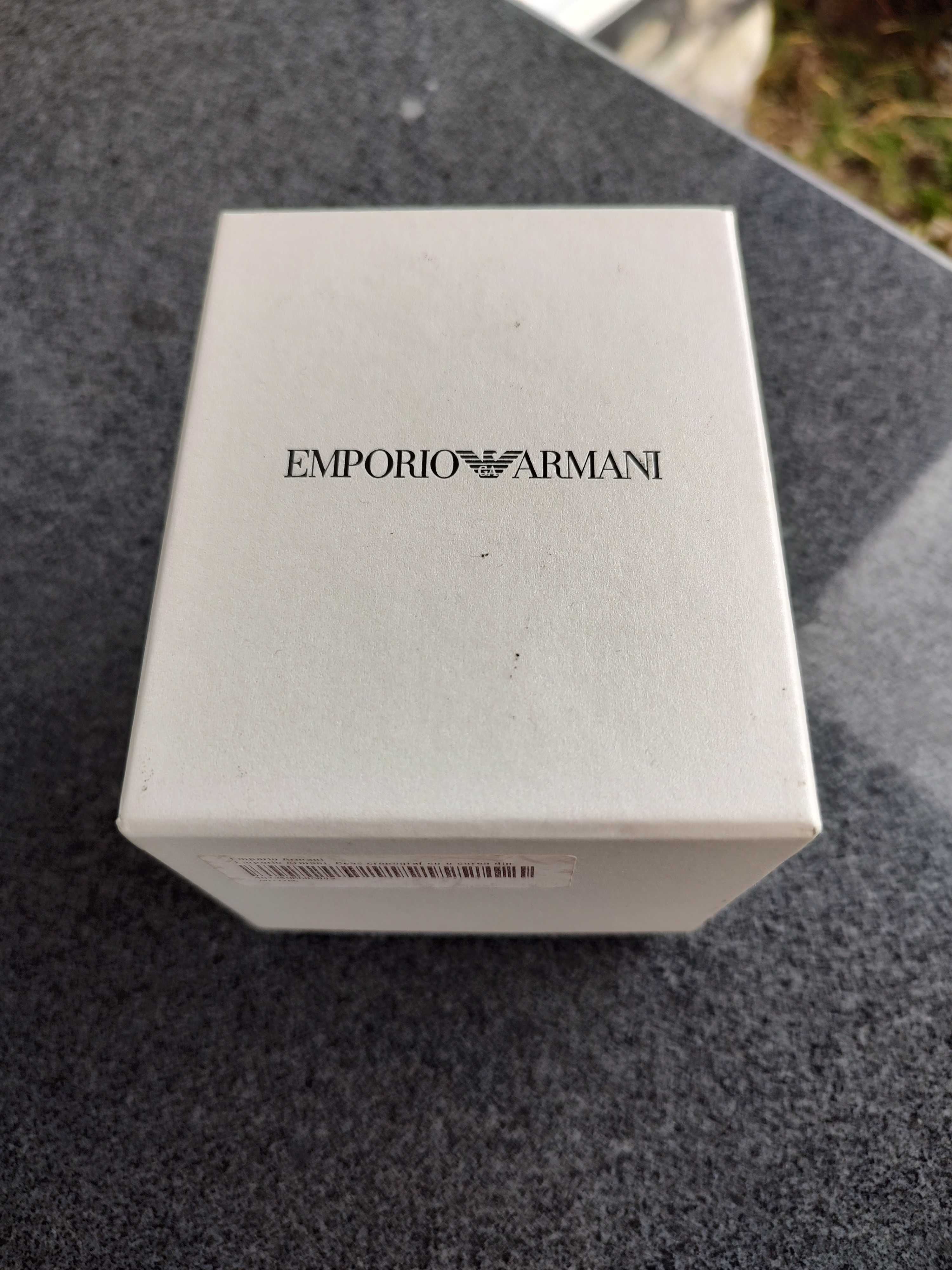 Ceas EMPORIO ARMANI, ORIGINAL, chronograph, cutie + manuale!!