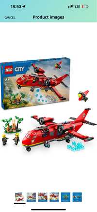 Lego City Fire Rescue Plane # 60413 самолет лего