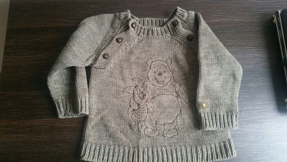 Пуловер H&M Дисни с Мечо Пух и Прасчо - 1 до 2 години