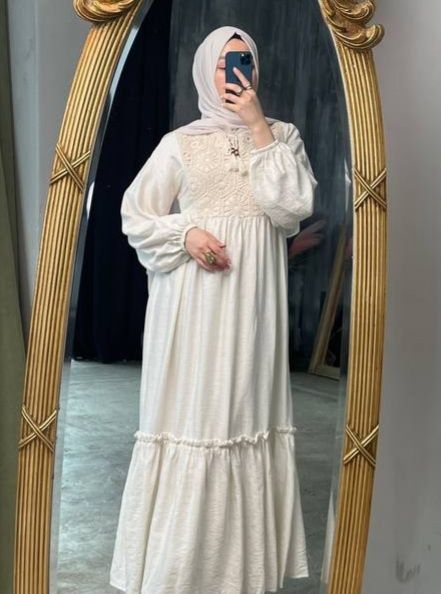 Красивое, нежное платье из льна, Турция