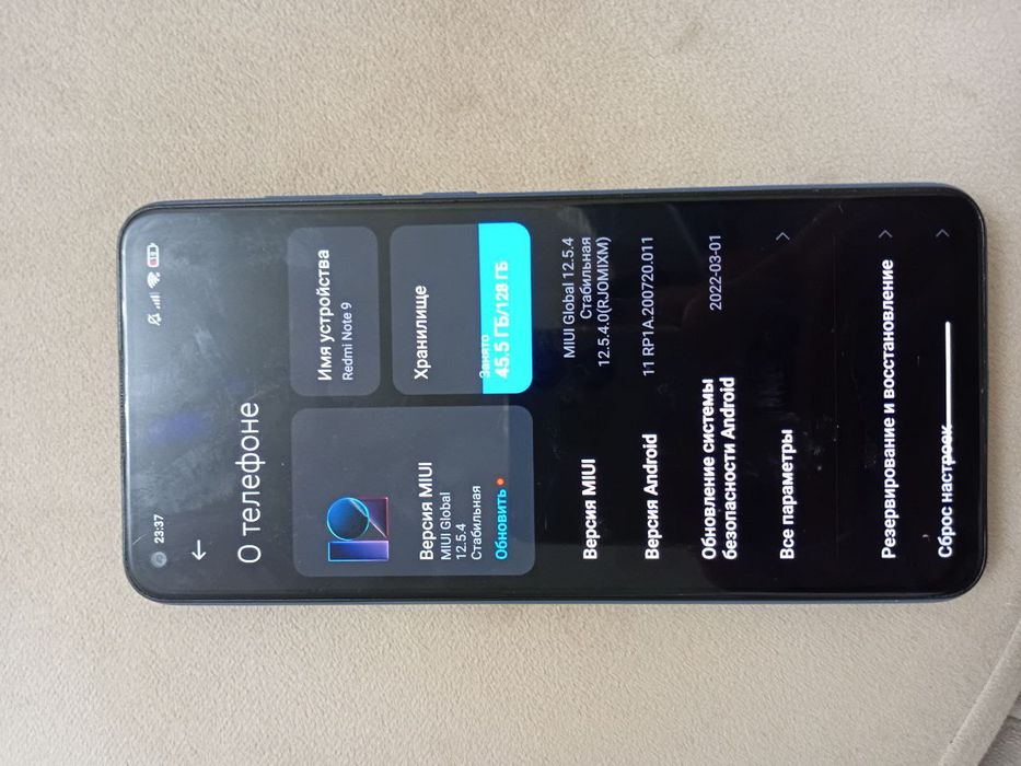Redmi Notr 9 128gb