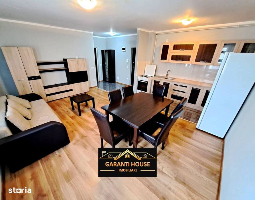 Bloc nou, apartament cu 2 camere, etaj 3, mobilat, 73 500€ negociabil