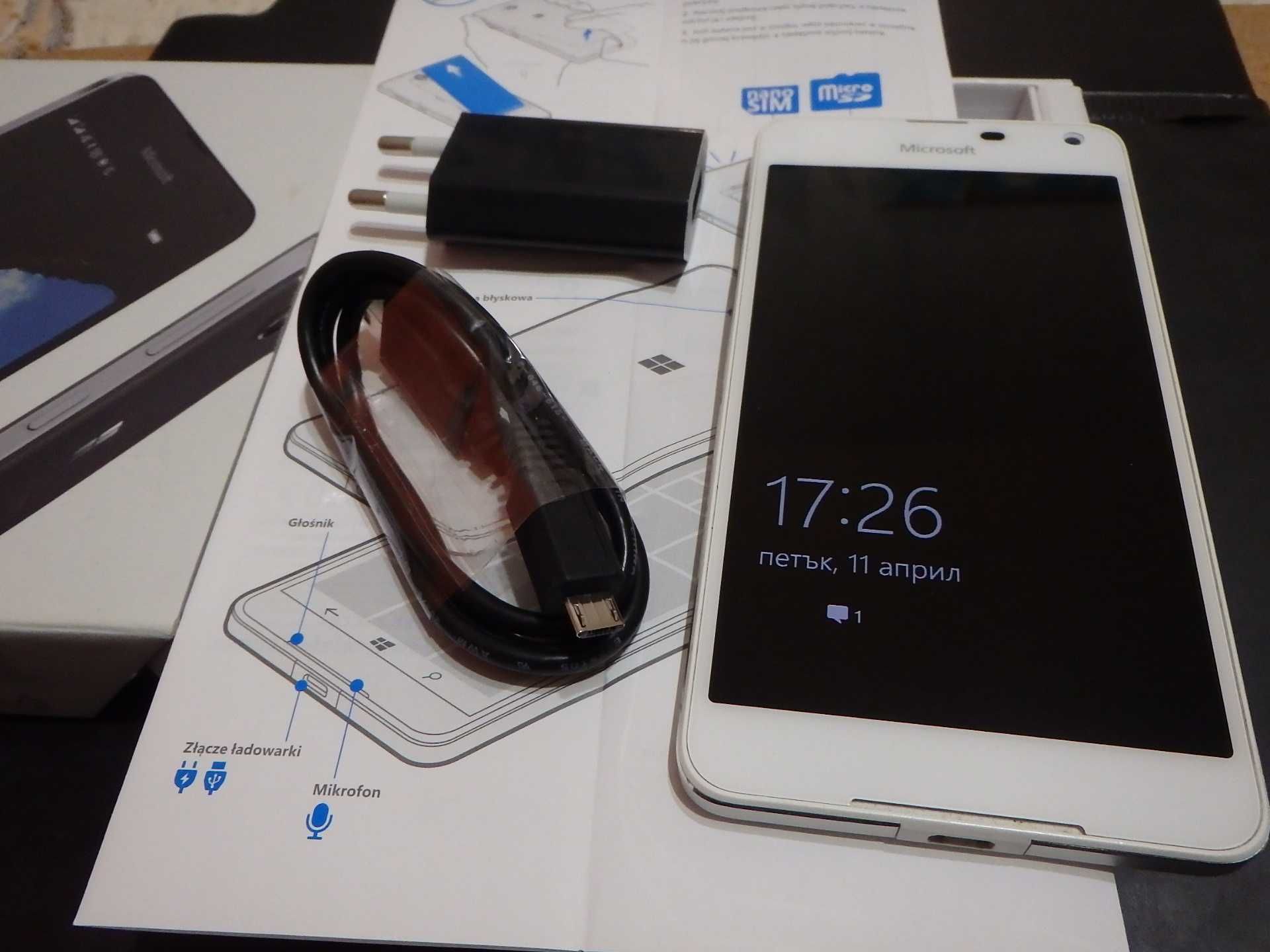 Смартфон Microsoft Lumia 650 5.0 inches, бял