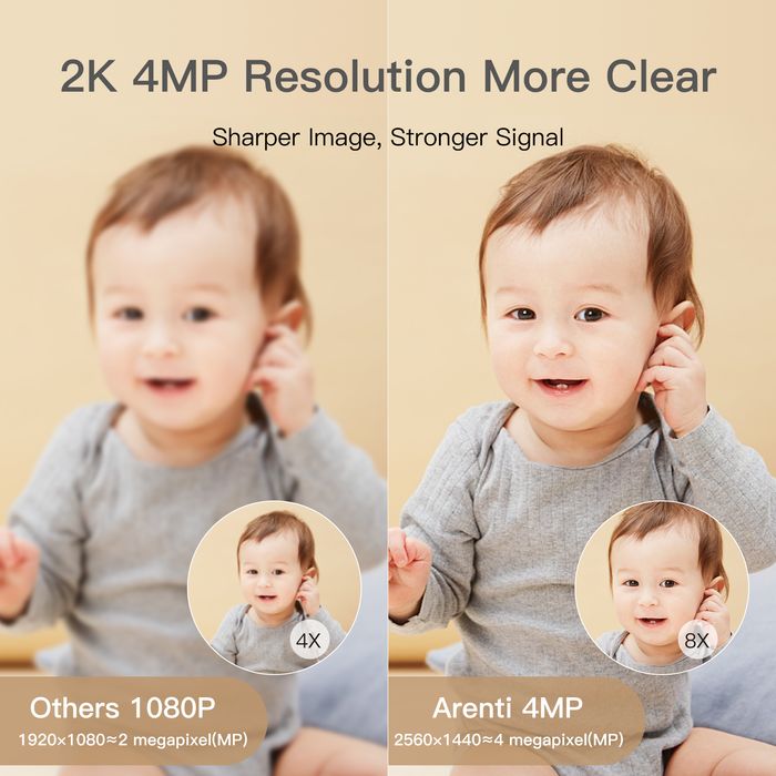 Camera de supraveghere Arenti P2Q1, WIFI, rezolutie 4MP