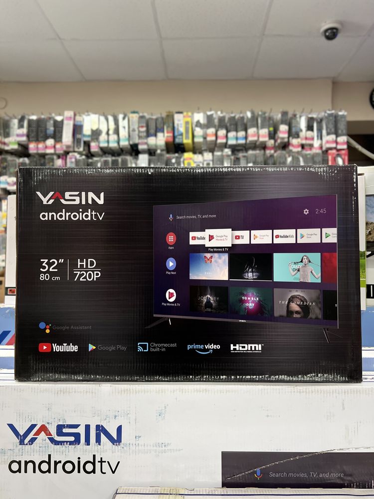 НОВИНКА!!! Smart телевизор Yasin 2023г 32G1000 android 10