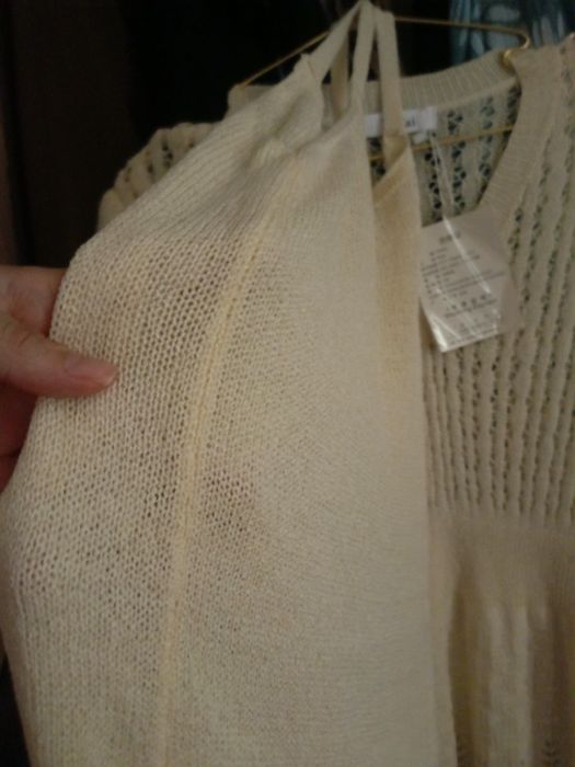 Платье тренд сезона мелкая  вязка нитка тонкая дышащая