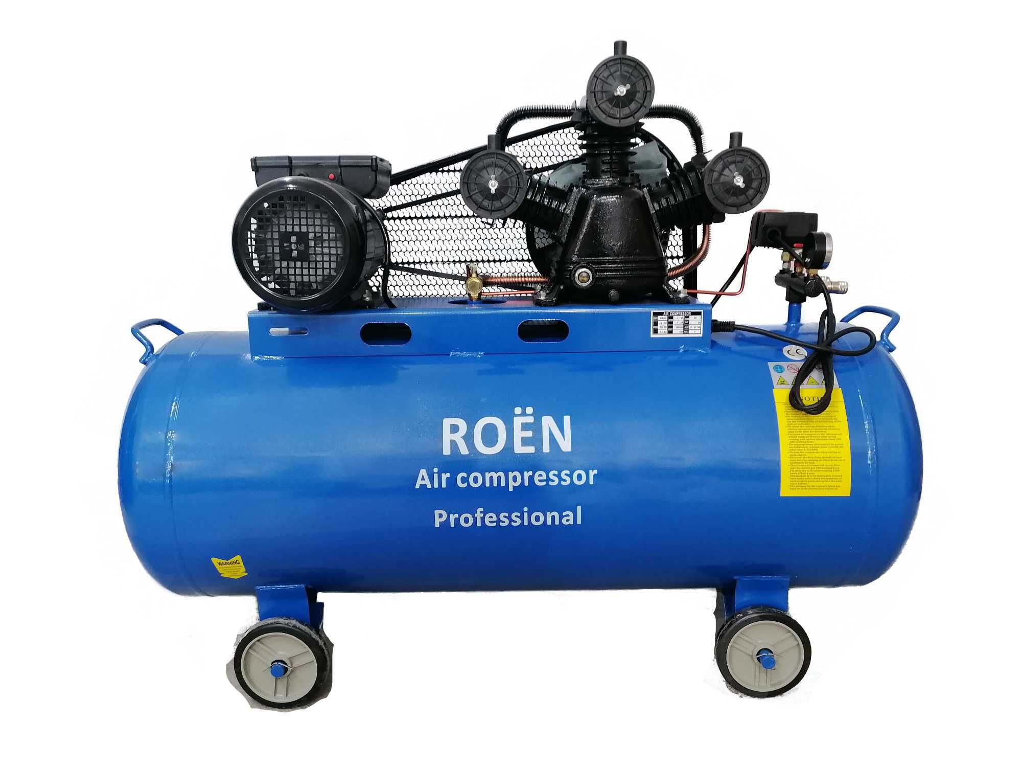 Компресор За Въздух ROEN 200л . 12.5 бара.