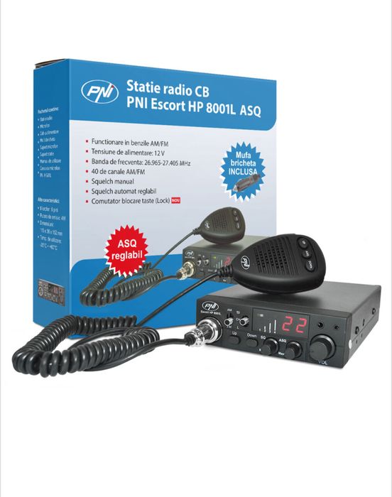 Vand statie pni escort 8001L + antena + casti cu microfon - kit comple