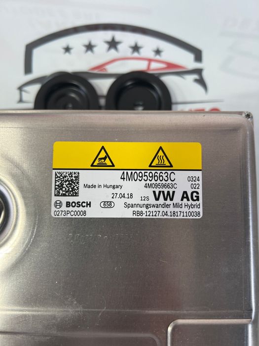 Convertor DC-DC OEM 48V-12V Mild Hybrid Audi A6 C8 A7 Q7 Q8 Porsche