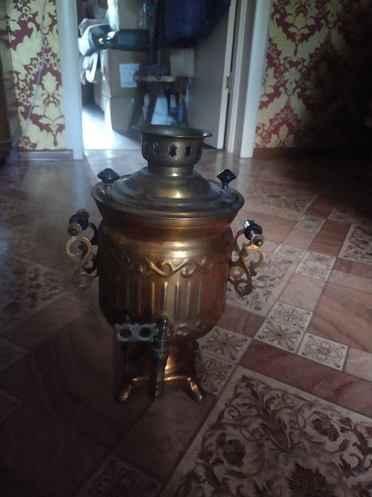 самовар электрический латунь, термос