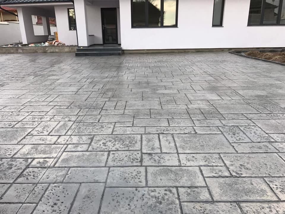 Beton amprentat și elicopterizat