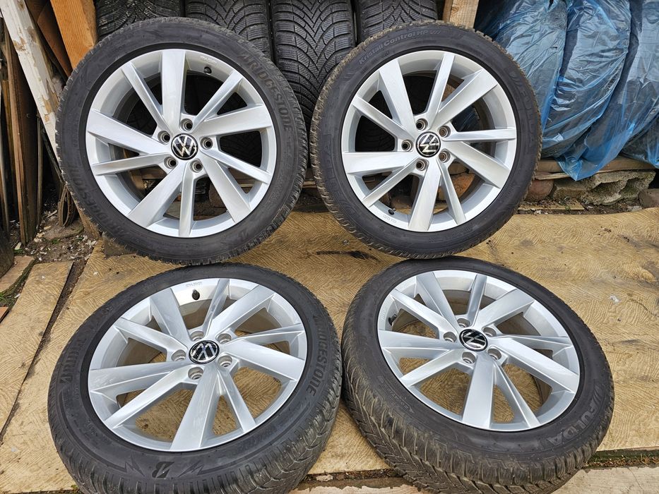 Jante aliaj 17" Skoda/Volkswagen/Seat cu anvelope iarna M+S 205/50/17