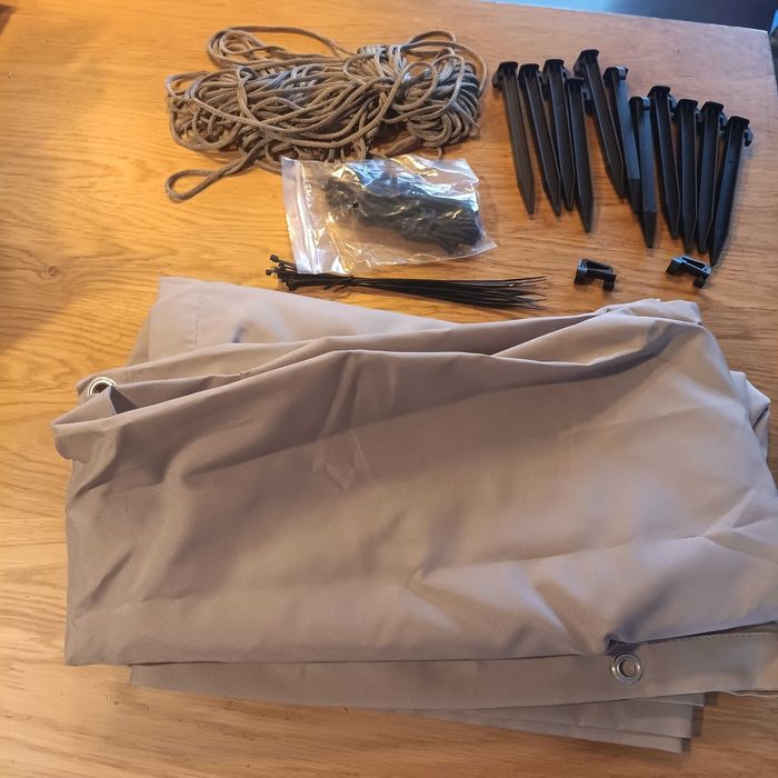 НОВА! Плътна преграда за балкон 1.2 х 6 м, защита от вятър и UV