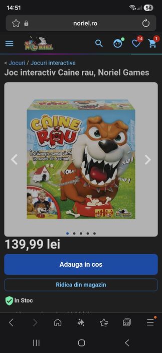 Joc interactiv Caine Rau (4 ani+)