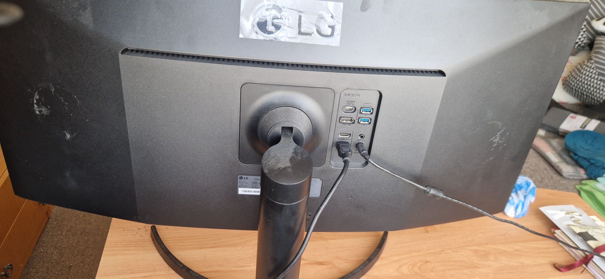 LG 34WN80C, извит, HDMI, DisplayPort, USB-C