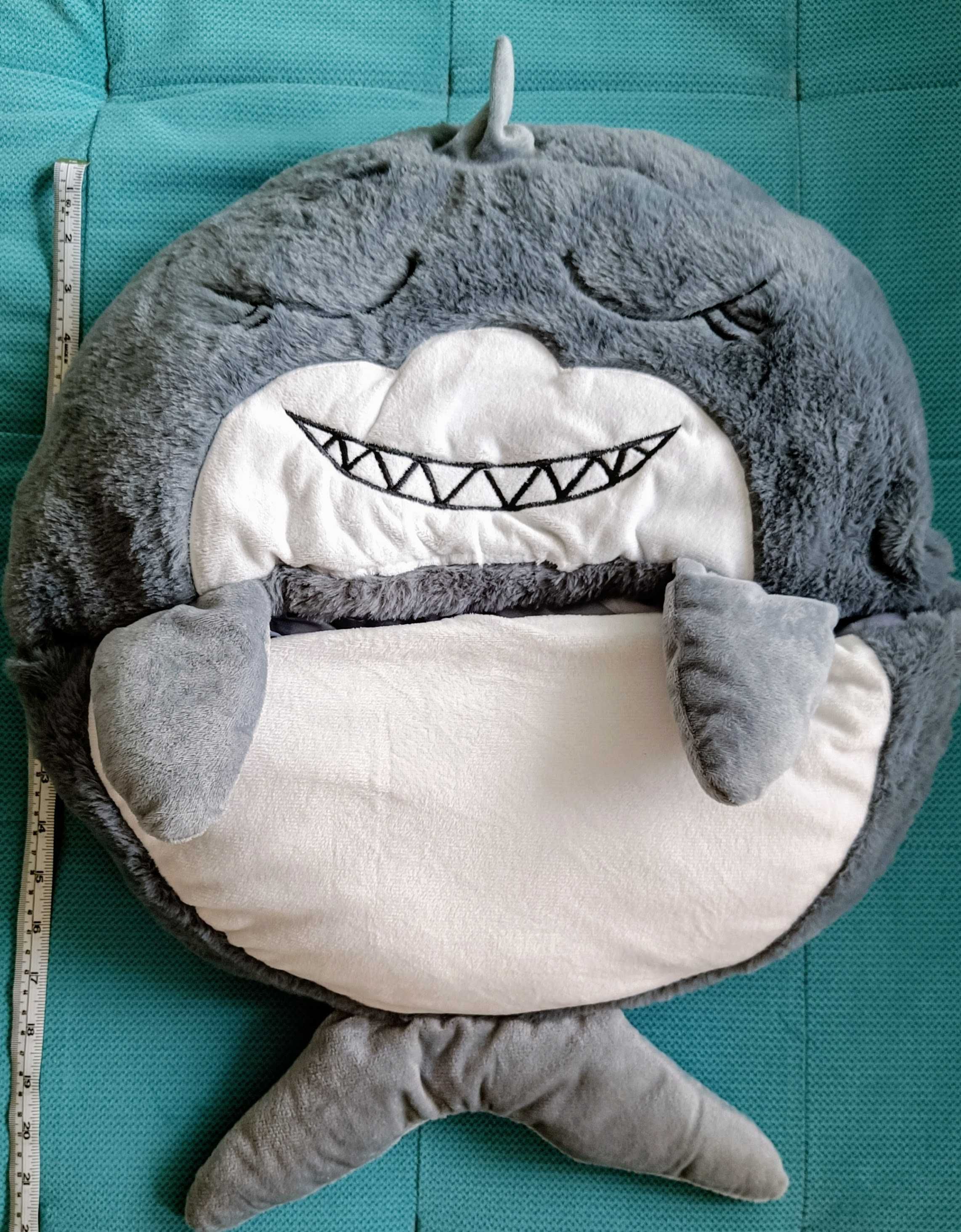 Спален чувал с възглавница за деца, акула