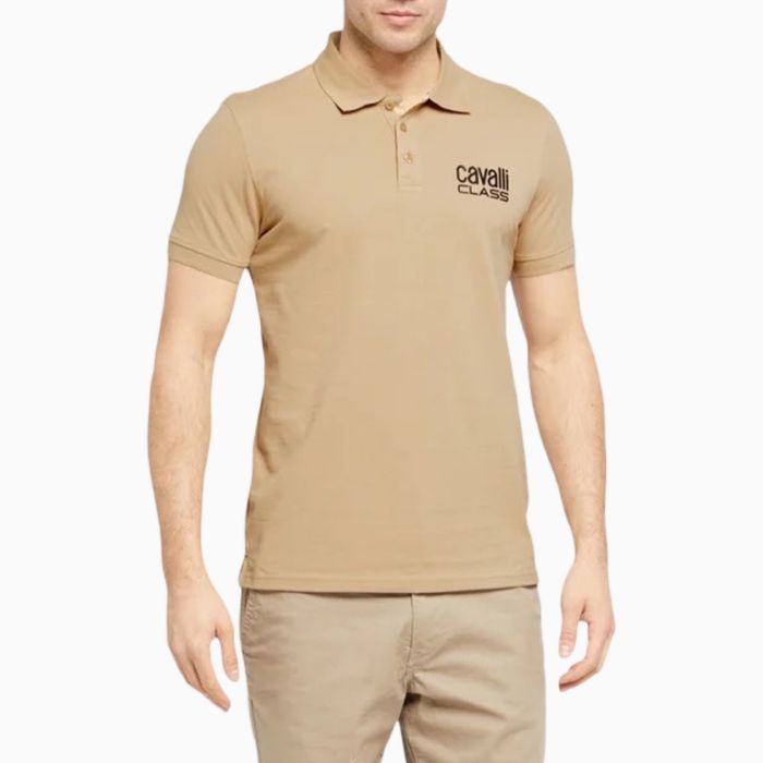 Оригинална мъжка поло тениска Cavalli Class QXT64ZKB002_BE00503