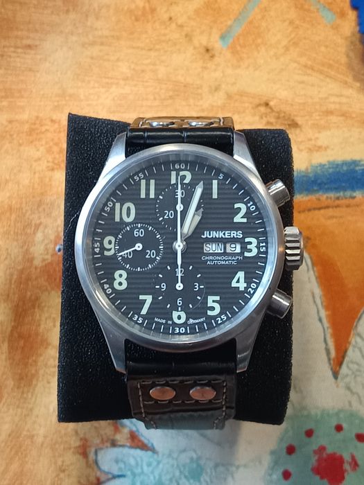Топ цена! Оригинален "Junkers"pilolot Swiss 7750 valjoux