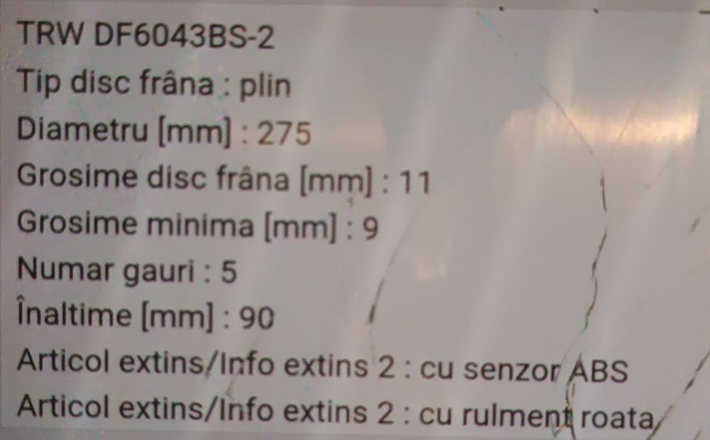 Discuri frână față-spate;bujii- NOi