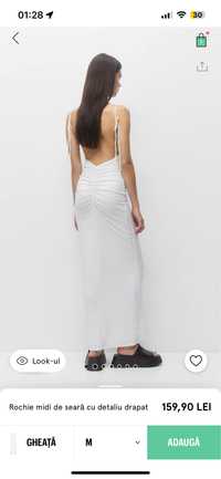 Rochie alba pull and bear