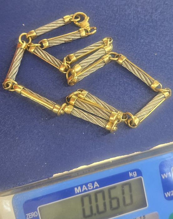 lanț aur +inox  total 60g