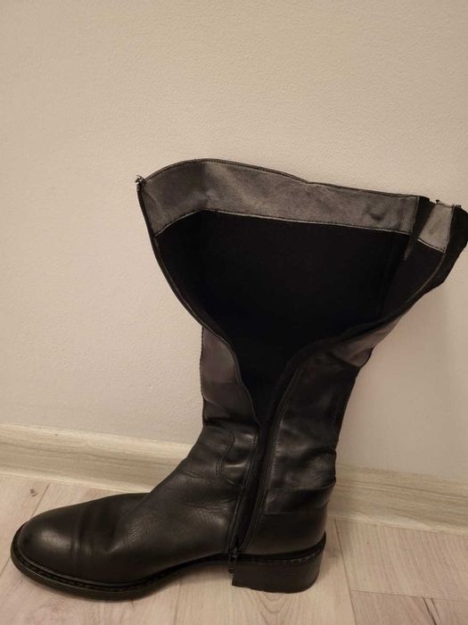 Cizme lungi Lambertazzi, piele naturala