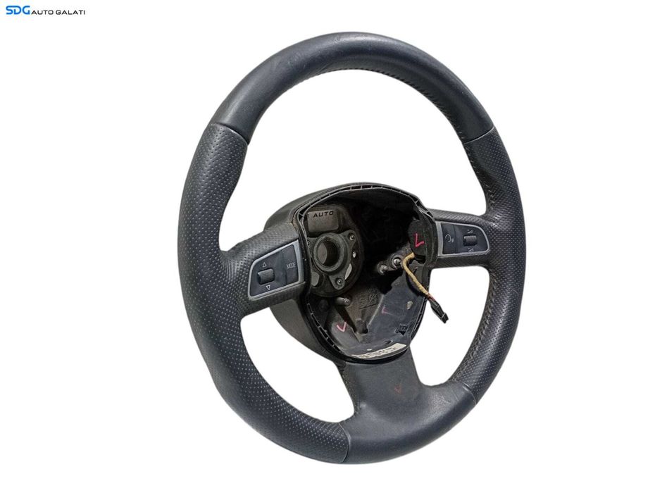 Volan din Piele 3 Spite cu Comenzi Audi A3 8P 2008 - 2013 Cod 8R0419091F [LC0870]