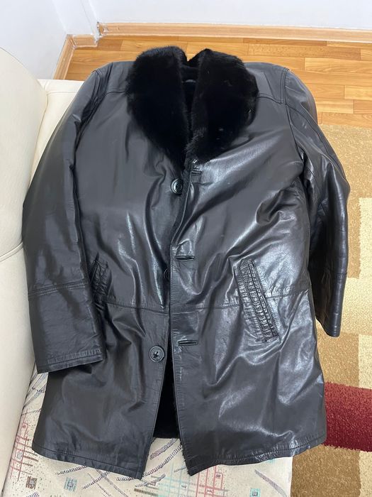 Кожаная дублёнка