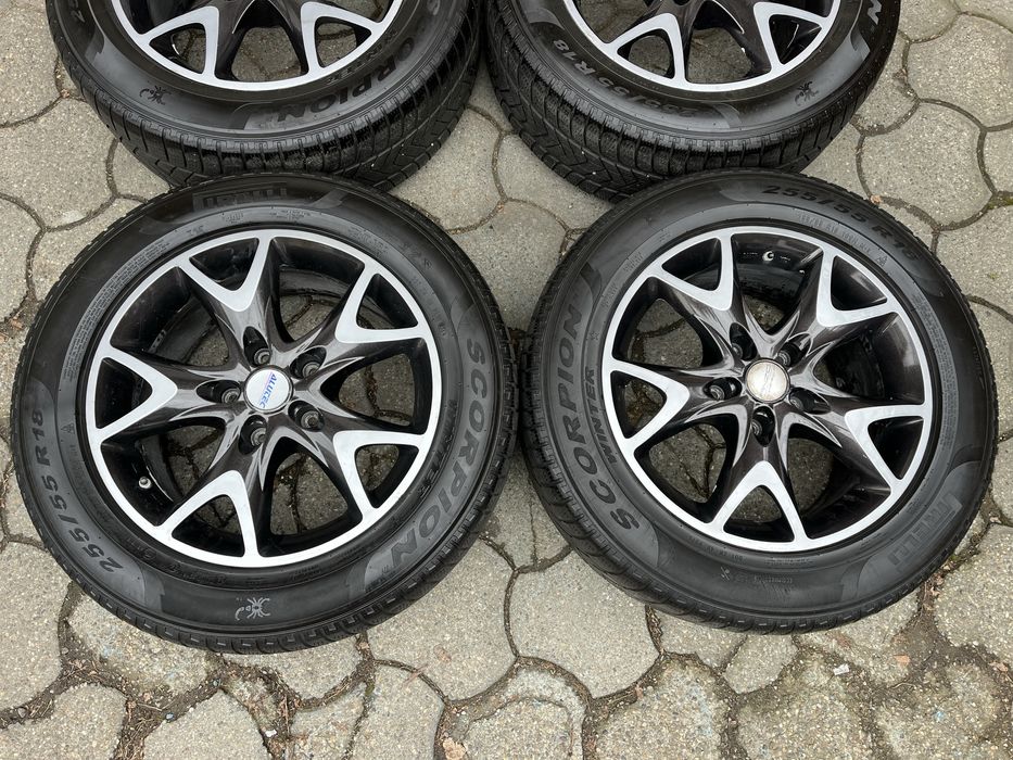 Jante 5x130mm, anvelope iarna 255/55 R18, VW Touareg, Audi Q7, Cayenne