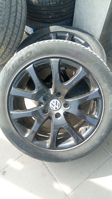 джанти 19" 5x130 оригинални за vw touareg с летни гуми  PIRELLI 275/50