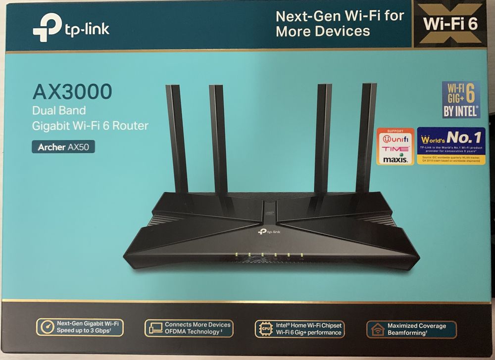 TP-Link WIFI router nou AX50 Gigabite dual band