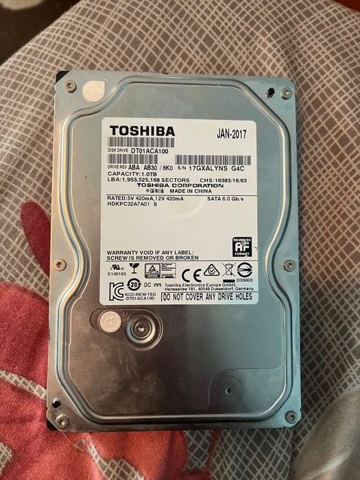 HDD 1TB  Toshiba