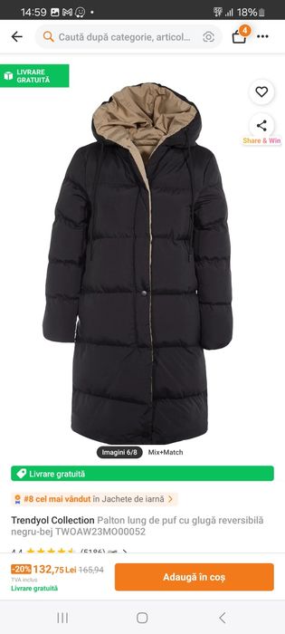 Geaca 2 fete, noua S