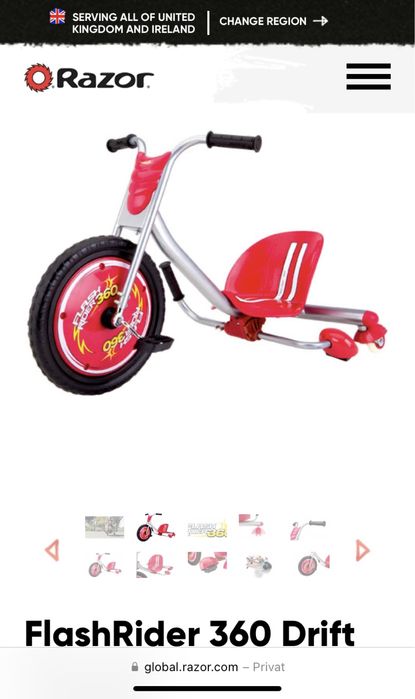 Drift cart razor riprider cu scantei - folosit o data
