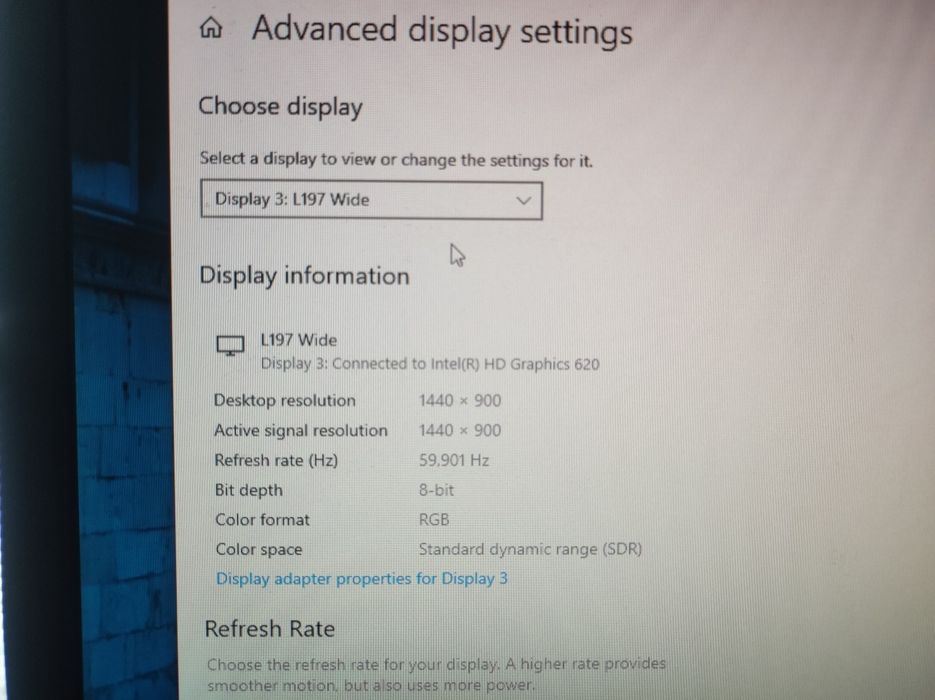 Lenovo Thinkvision 19 инча монитор, модел L197 Wide, коментар