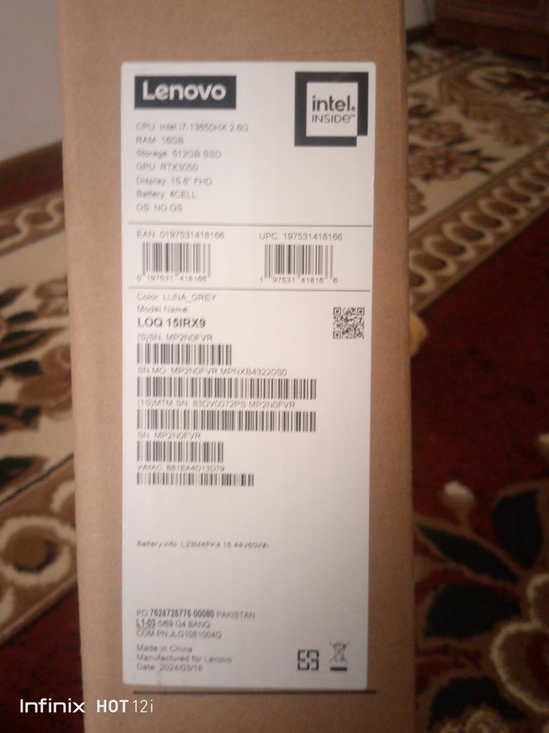 Lenovo LOQ 15IRX9