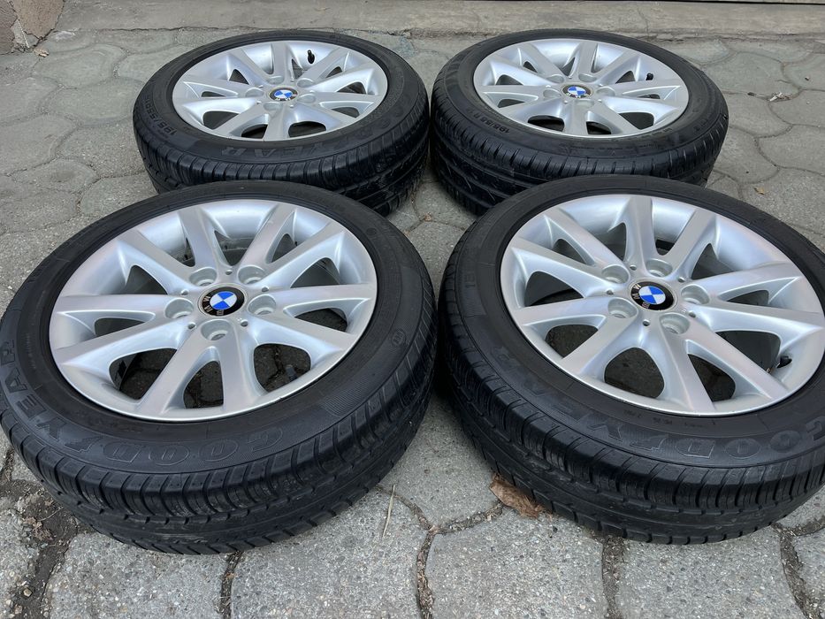 Jante aliaj 5x120mm, anvelope vara 195/55 R16, BMW E81 E87 E46 E90 F20