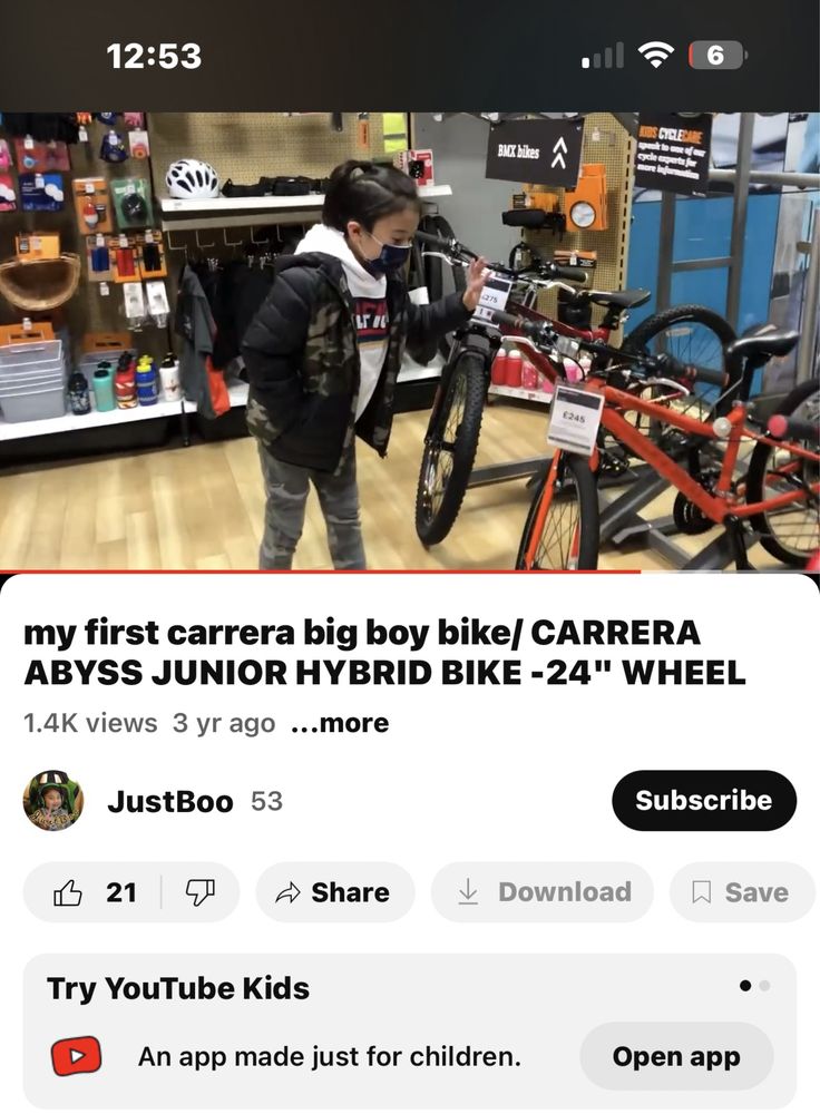 Bicicleta Junior unisex 24”