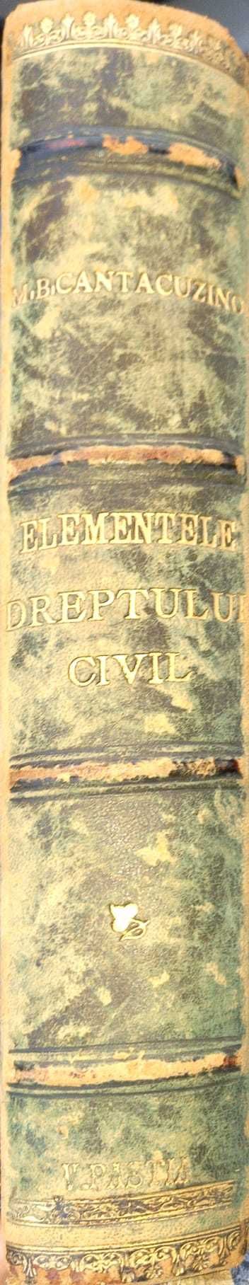 Drept Civil, Elementele dreptului civil, M. B. Cantacuzino, 1926