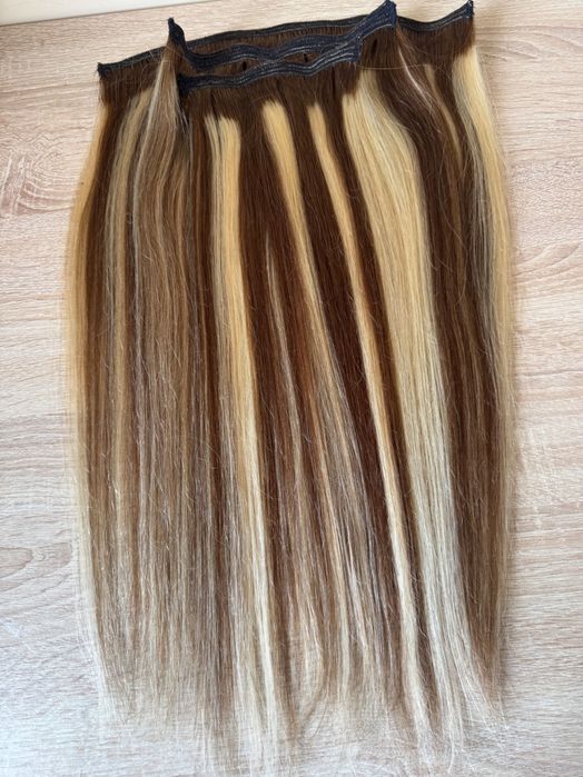 100% естествена индийска коса, 50 см, 156грам