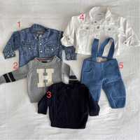 Pulover Tommy Hilfiger, Gap, pantaloni lana Disana, geaca denim Zara