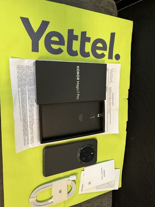 ЧИСТО НОВ 512GB Honor Magic 7 Pro Yettel Гаранция 2028г. Black / Ч