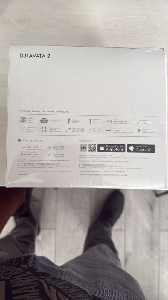 Drona dji avata 2 fly more combo single battery sigilata garantie 24 l