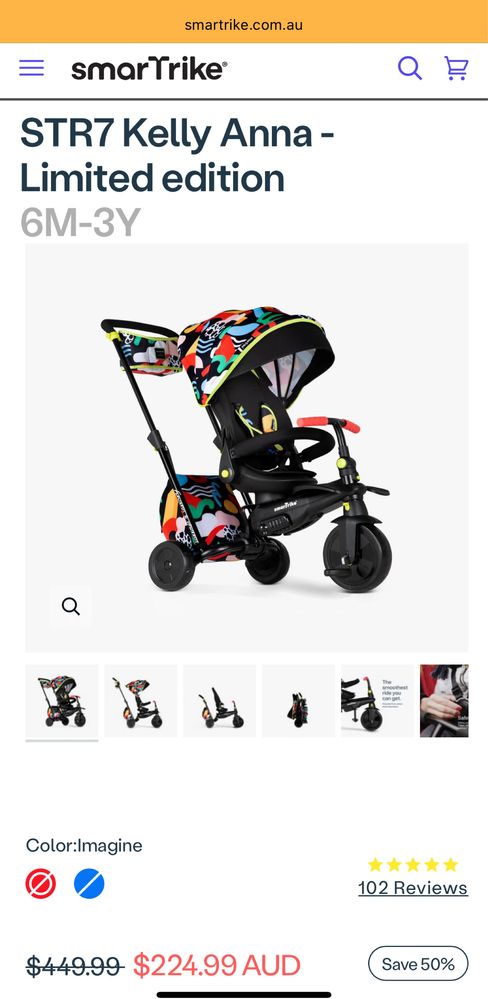 ПРОМОЦИЯ! Сгъваема триколка SmarTrike Kelly Anna - Limited edition