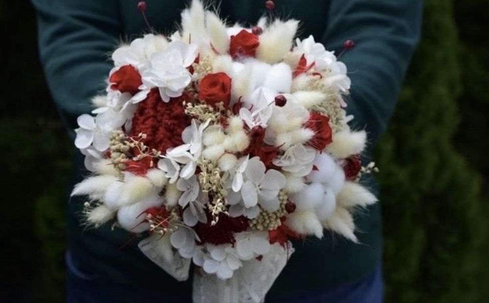 Lumanari Buchete nunta botez flori naturale uscate criogenate