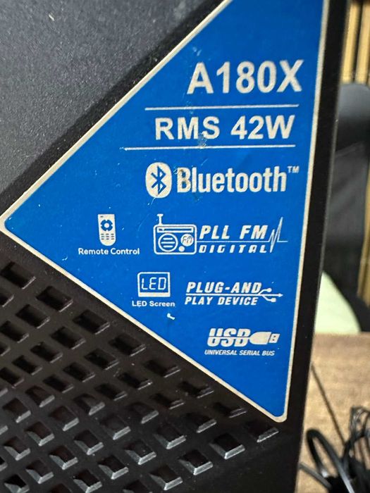 Тонколони 2.1 Fenda A180X, 42 W RMS, Bluetooth 4.0, USB, FM