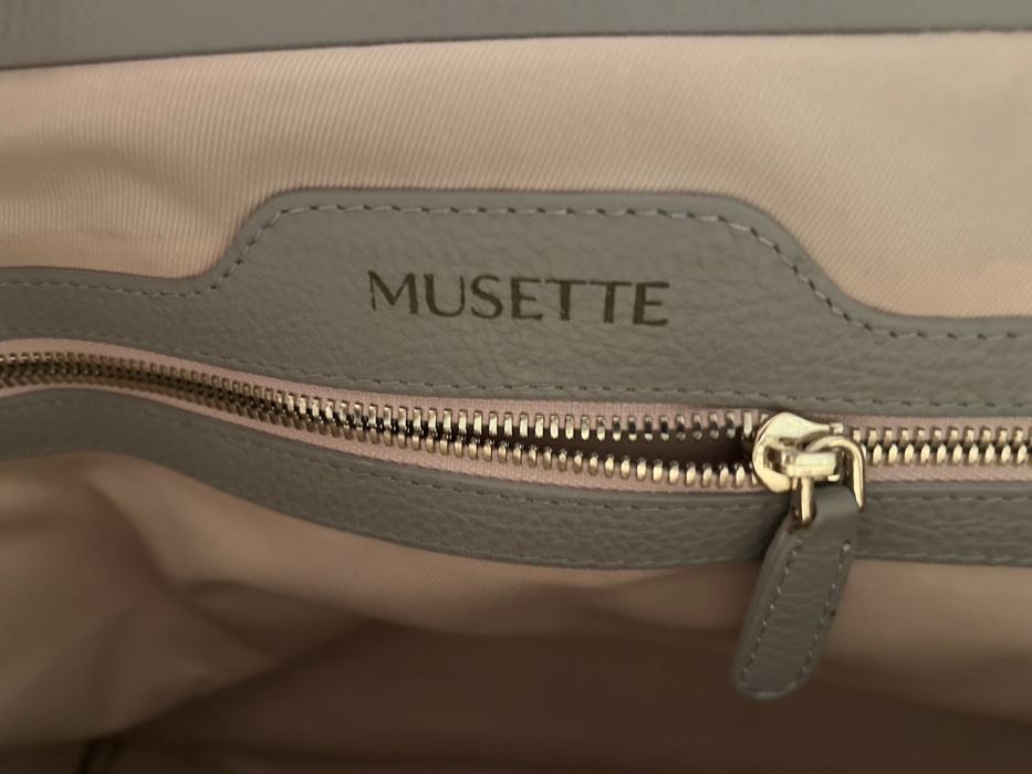 Geantă Musette din piele naturală