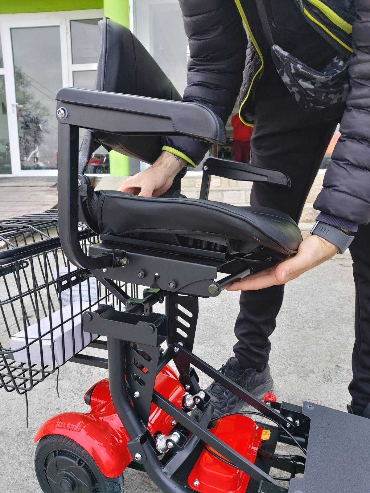 Сгъваема Електрическа Четириколка MaxMotors 750W – RED 1480 Лв.
